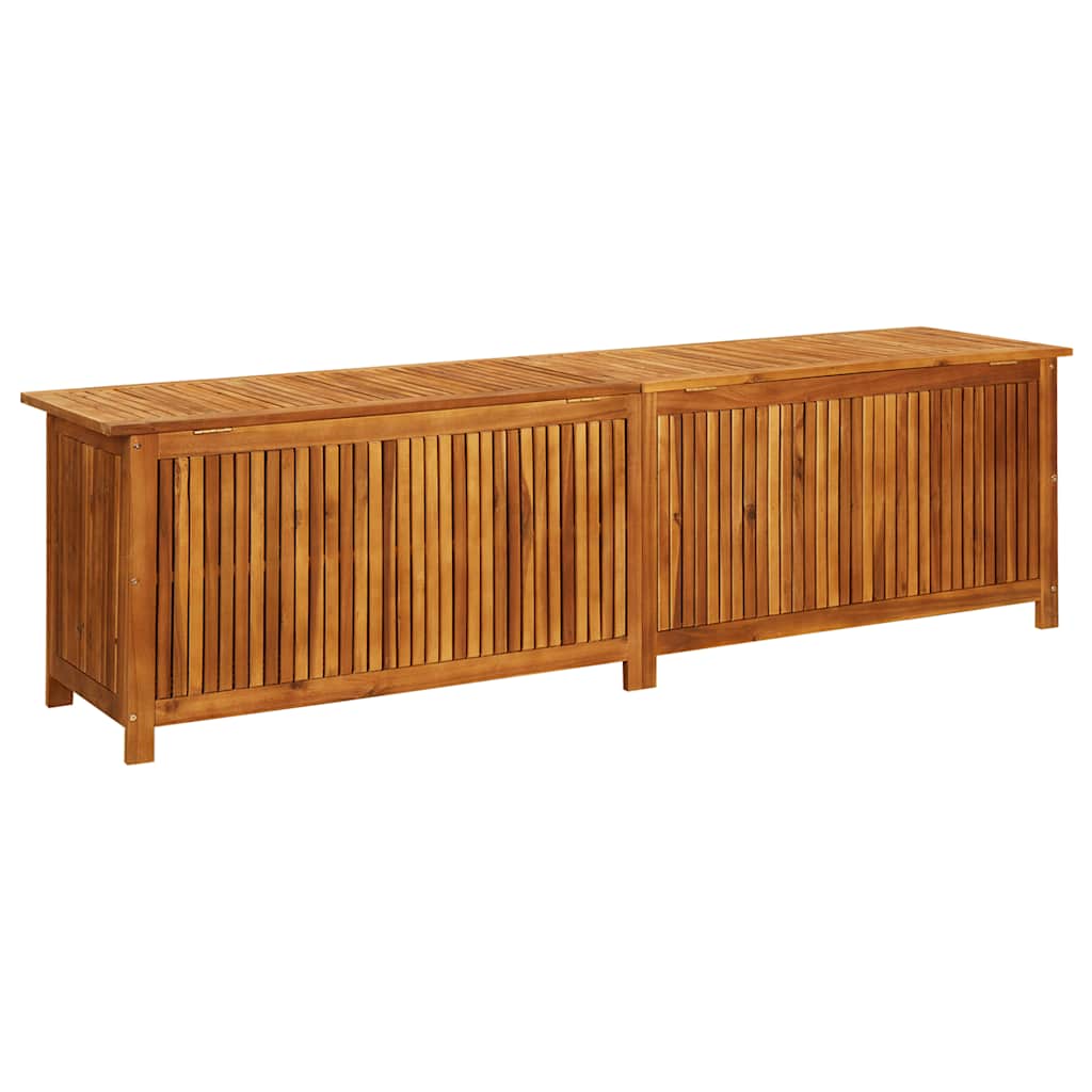 Záhradný úložný box 200x50x58 cm akáciový masív