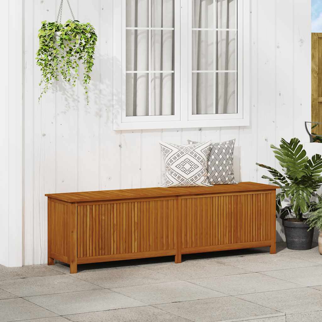 Záhradný úložný box 200x50x58 cm akáciový masív