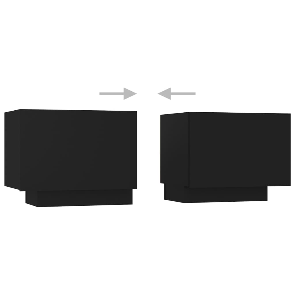 TV skrinka s LED svetlami čierna 300x35x40 cm