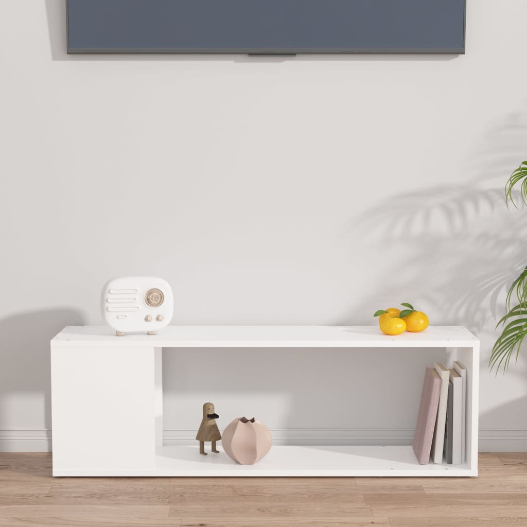TV skrinka, biela 100x24x32 cm, kompozitné drevo