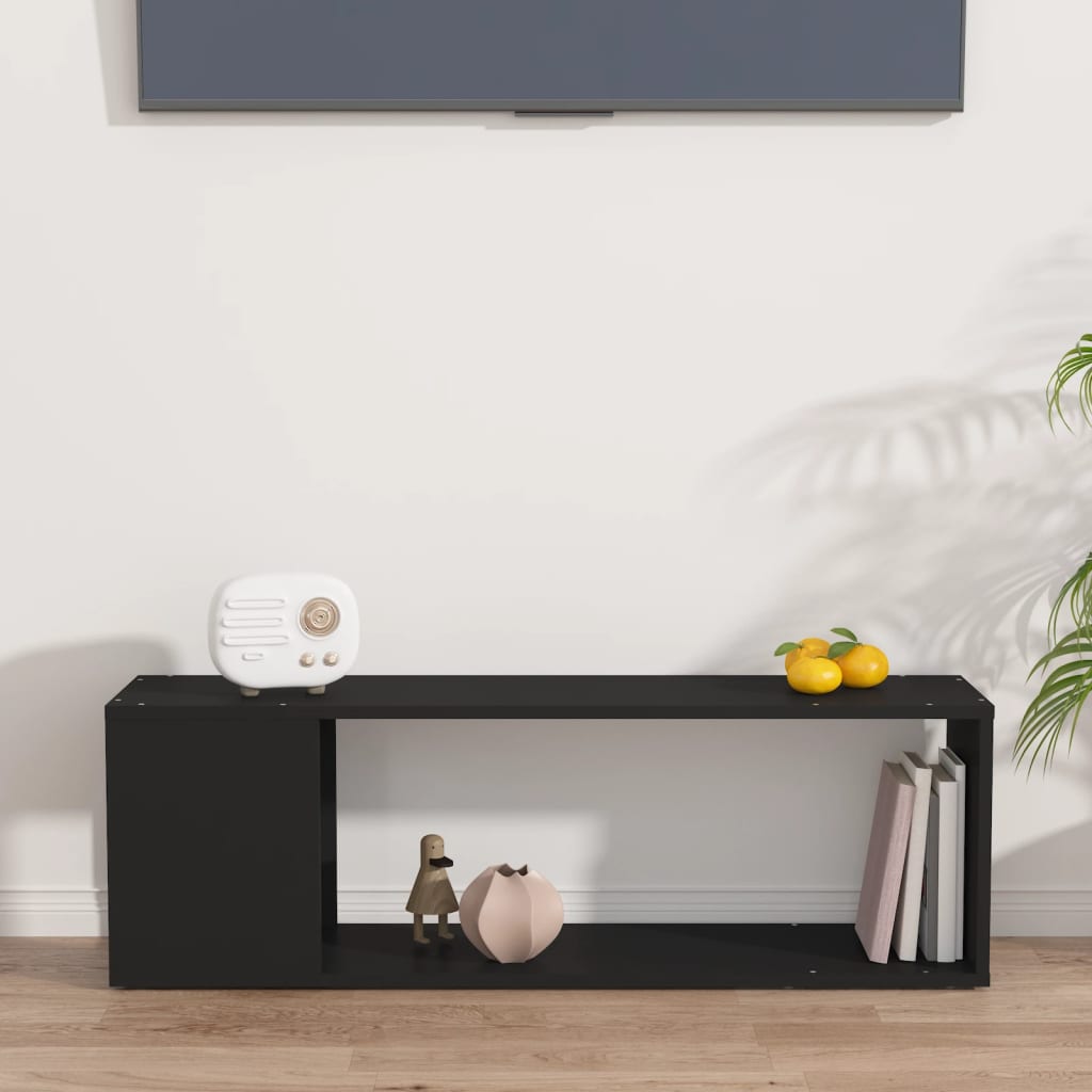 TV skrinka, čierna 100x24x32 cm, kompozitné drevo