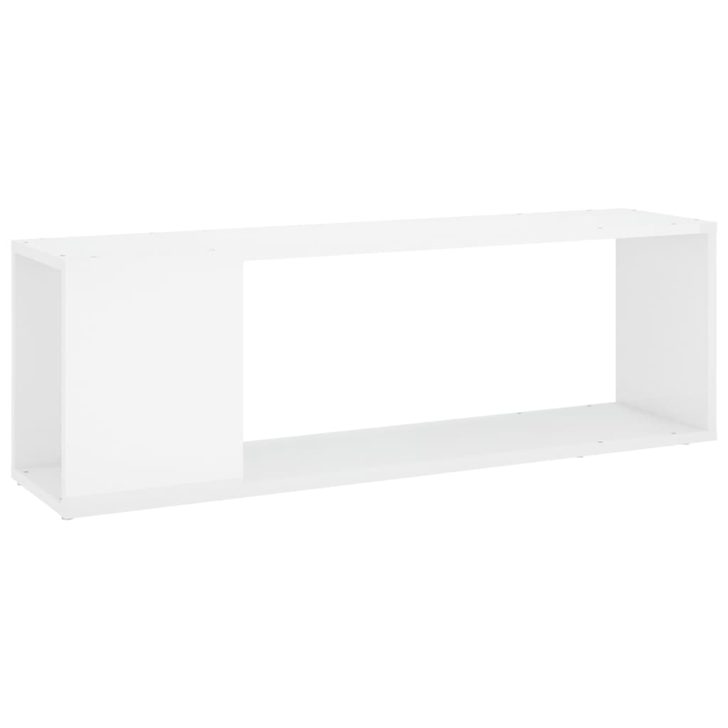 TV skrinka, lesklá biela 100x24x32 cm, kompozitné drevo