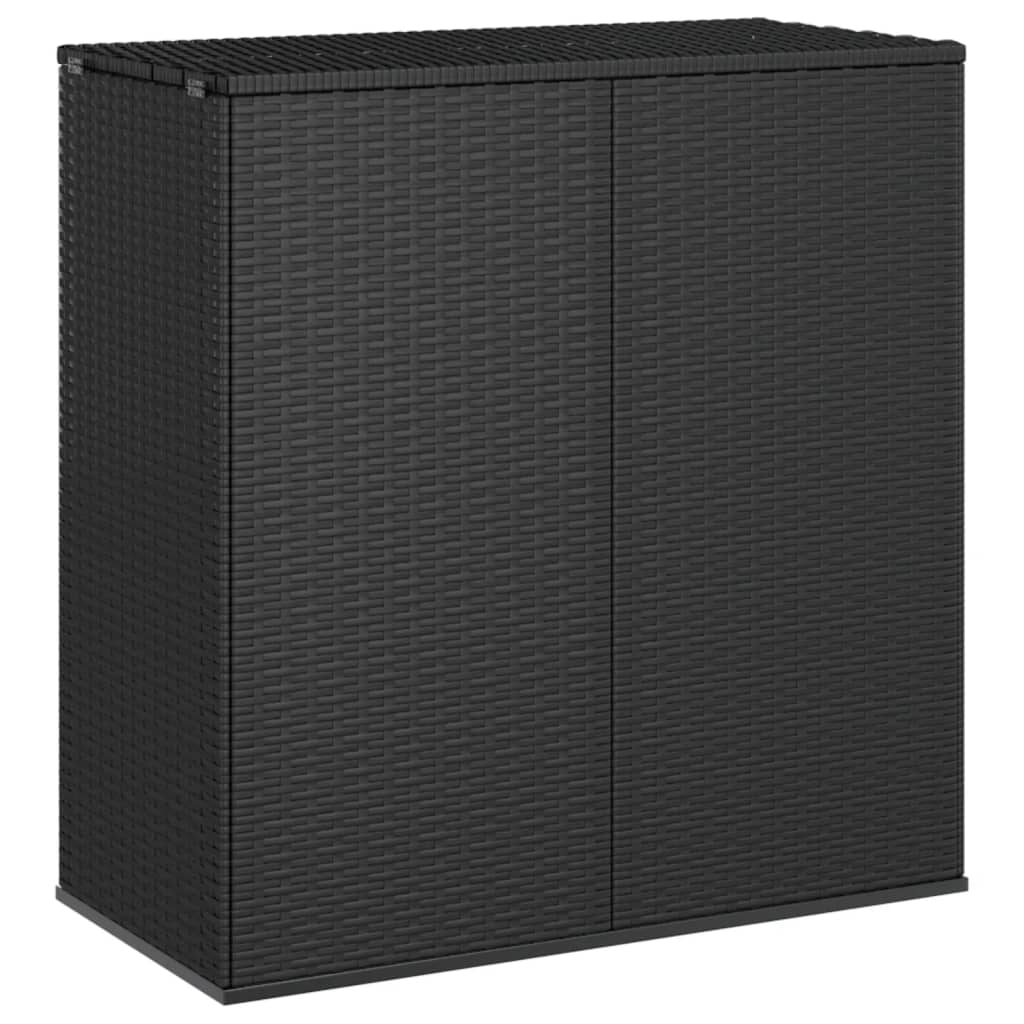 Záhradný úložný box z polyratanu 100x49x103,5 cm čierny