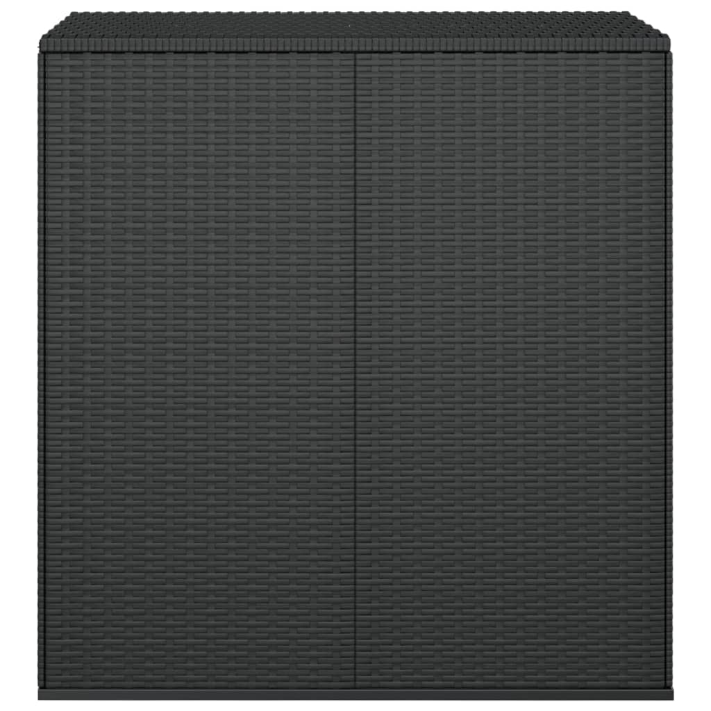 Záhradný úložný box z polyratanu 100x49x103,5 cm čierny