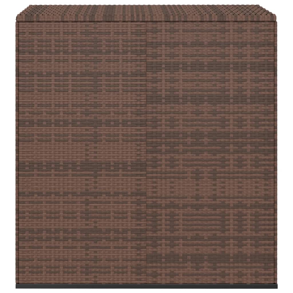 Záhradný úložný box z polyratanu 100x49x103,5 cm hnedý