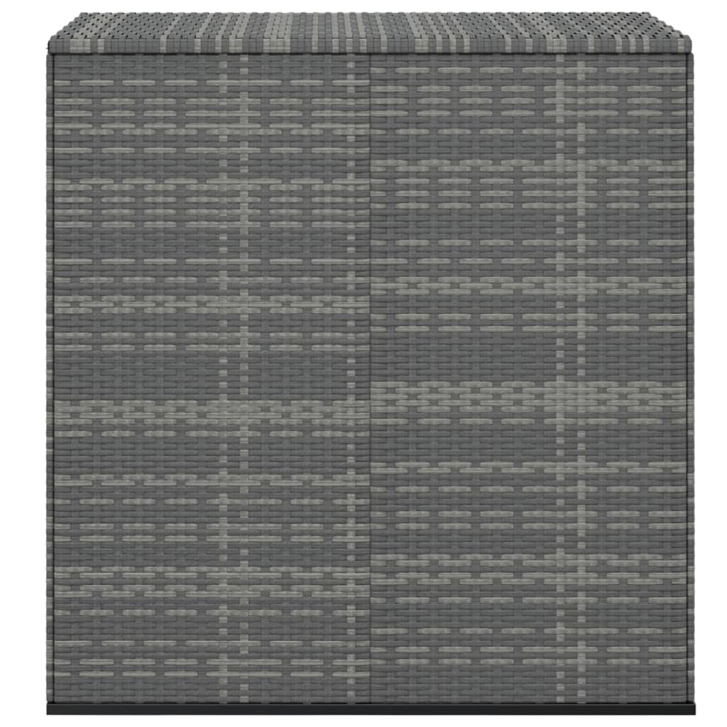 Záhradný úložný box z polyratanu 100x49x103,5 cm sivý