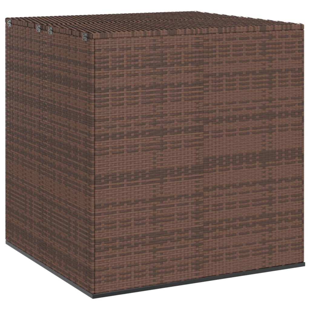 Záhradný úložný box z polyratanu 100x97,5x104 cm hnedý