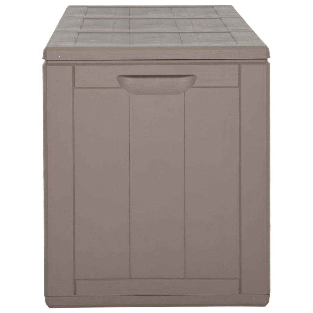 Záhradný úložný box 270 l, hnedý, PP ratan