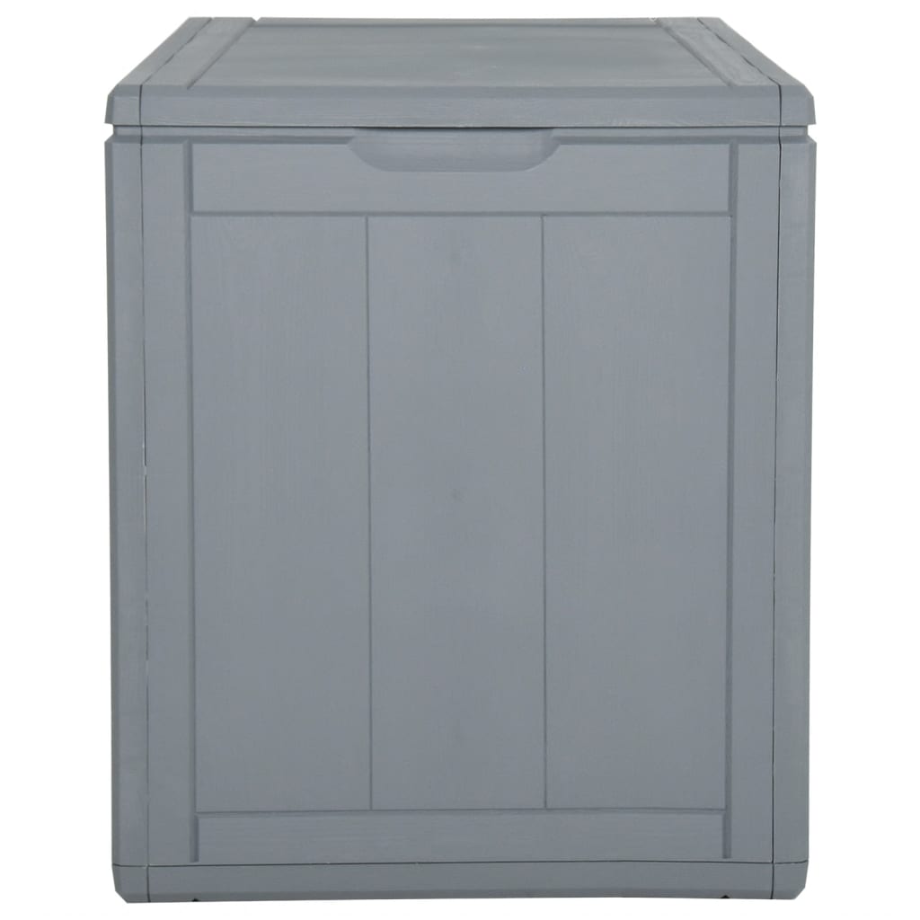 Záhradný úložný box 90 l, sivý, PP ratan