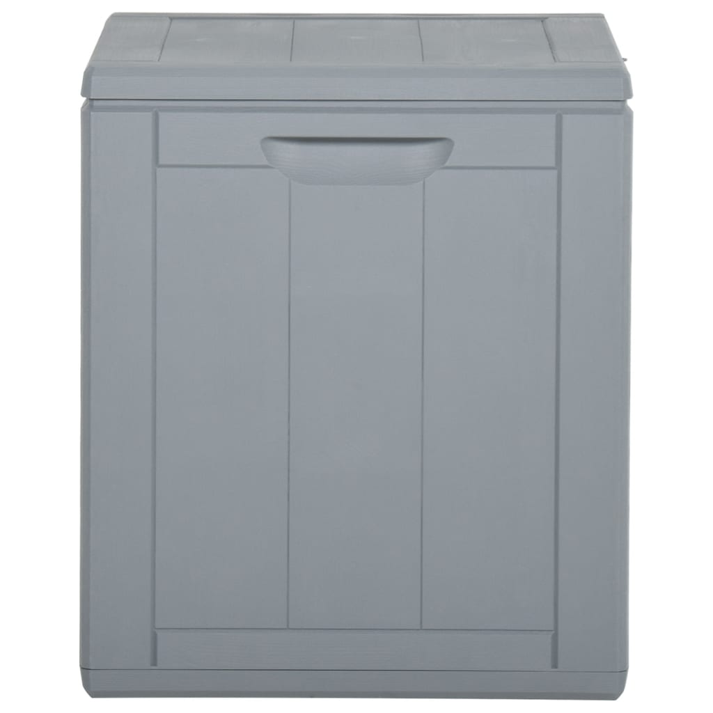 Záhradný úložný box 90 l, sivý, PP ratan
