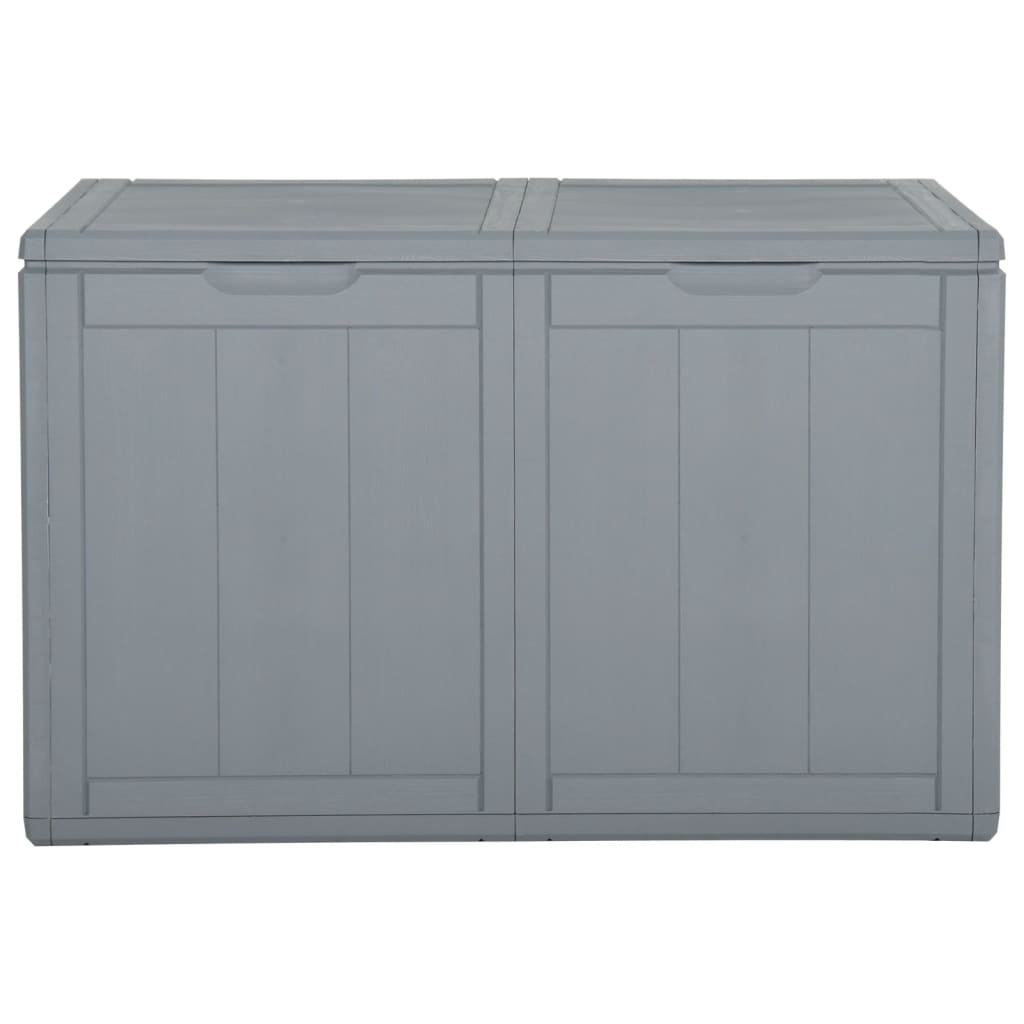 Záhradný úložný box 180 l, sivý, PP ratan