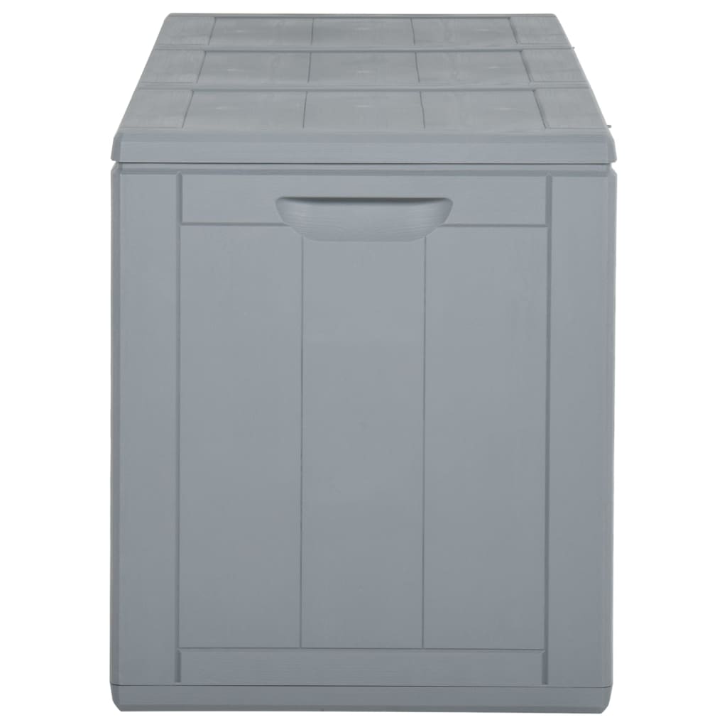 Záhradný úložný box 270 l, sivý, PP ratan
