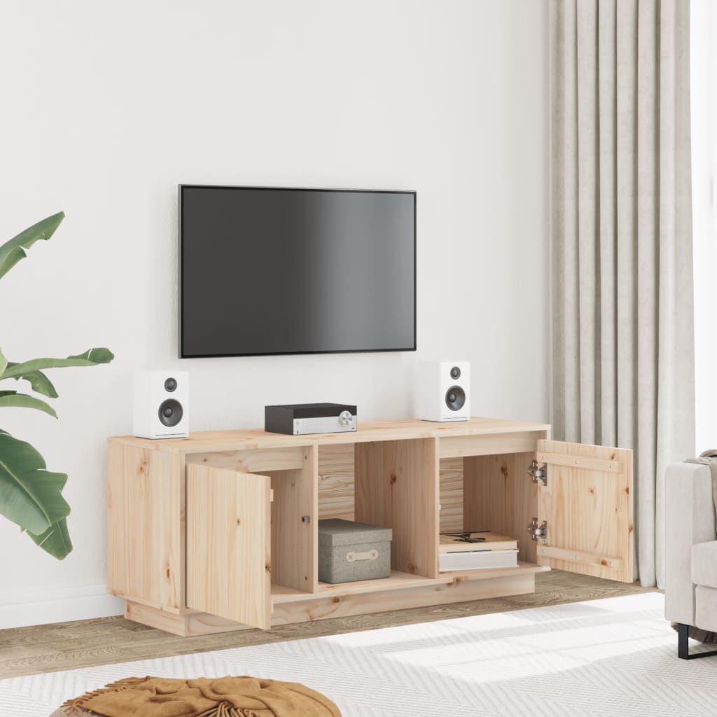 TV skrinka 110,5x35x44 cm masívna borovica