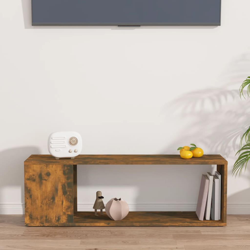 TV skrinka dymový dub 100x24x32 cm spracované drevo