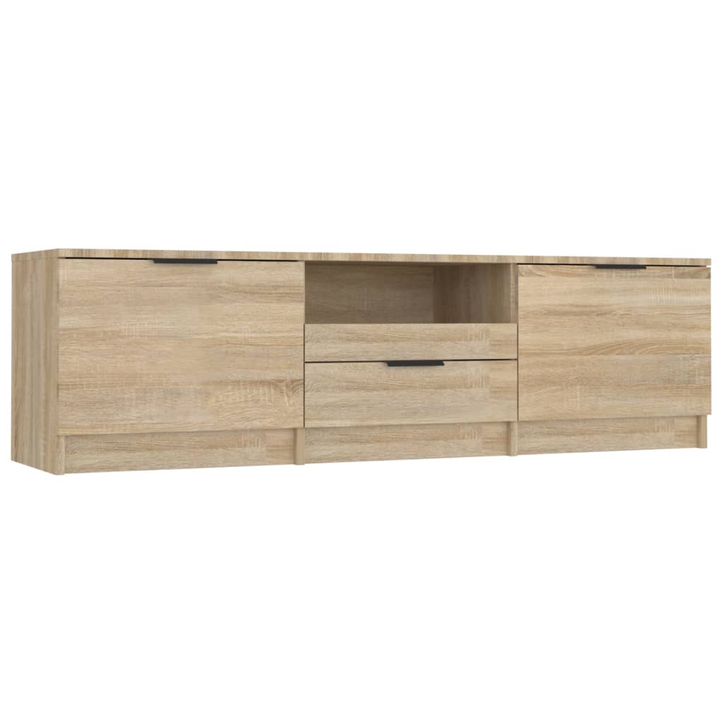 TV stolík dub sonoma 140x35x40 cm spracované drevo