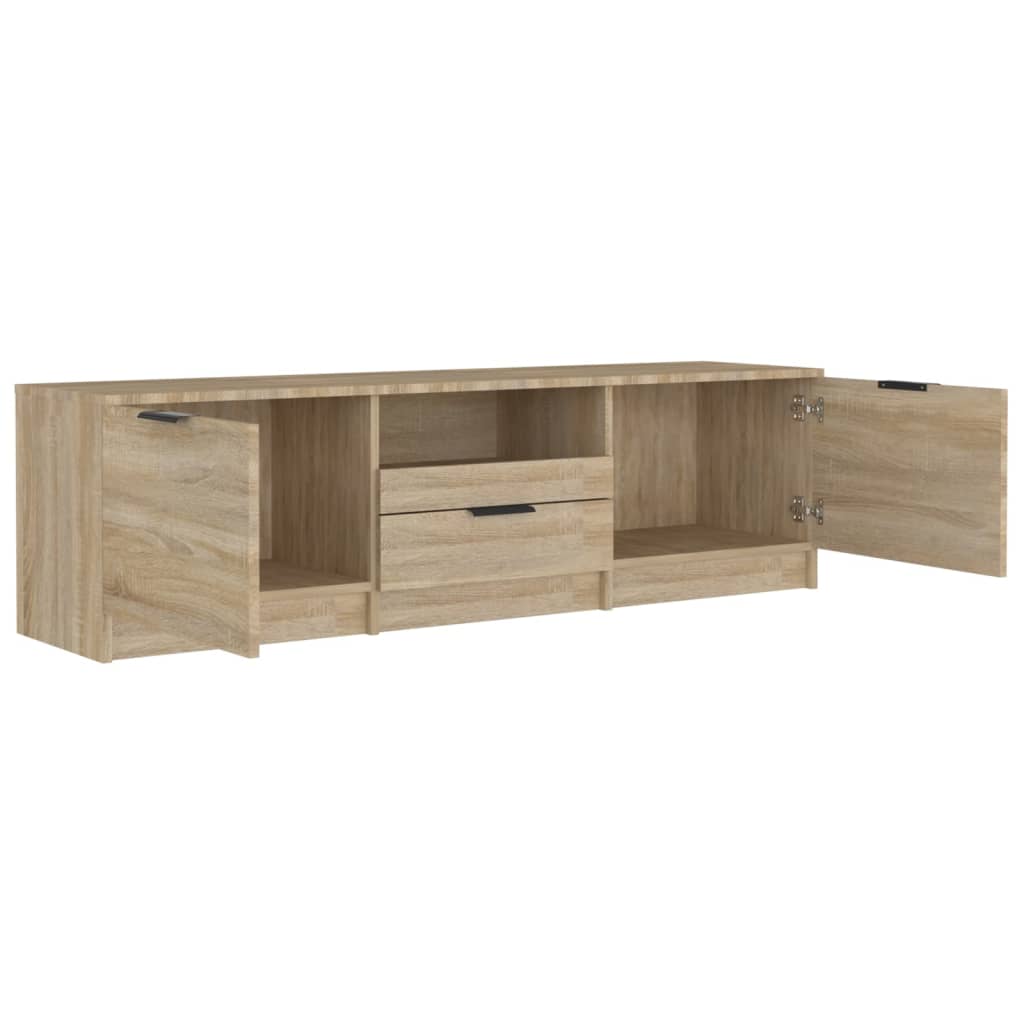 TV stolík dub sonoma 140x35x40 cm spracované drevo