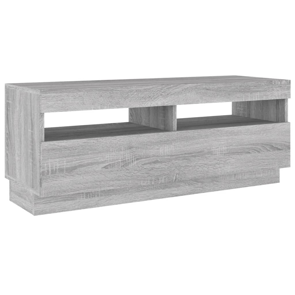 TV skrinka s LED, sivý dub sonoma 100x35x40 cm
