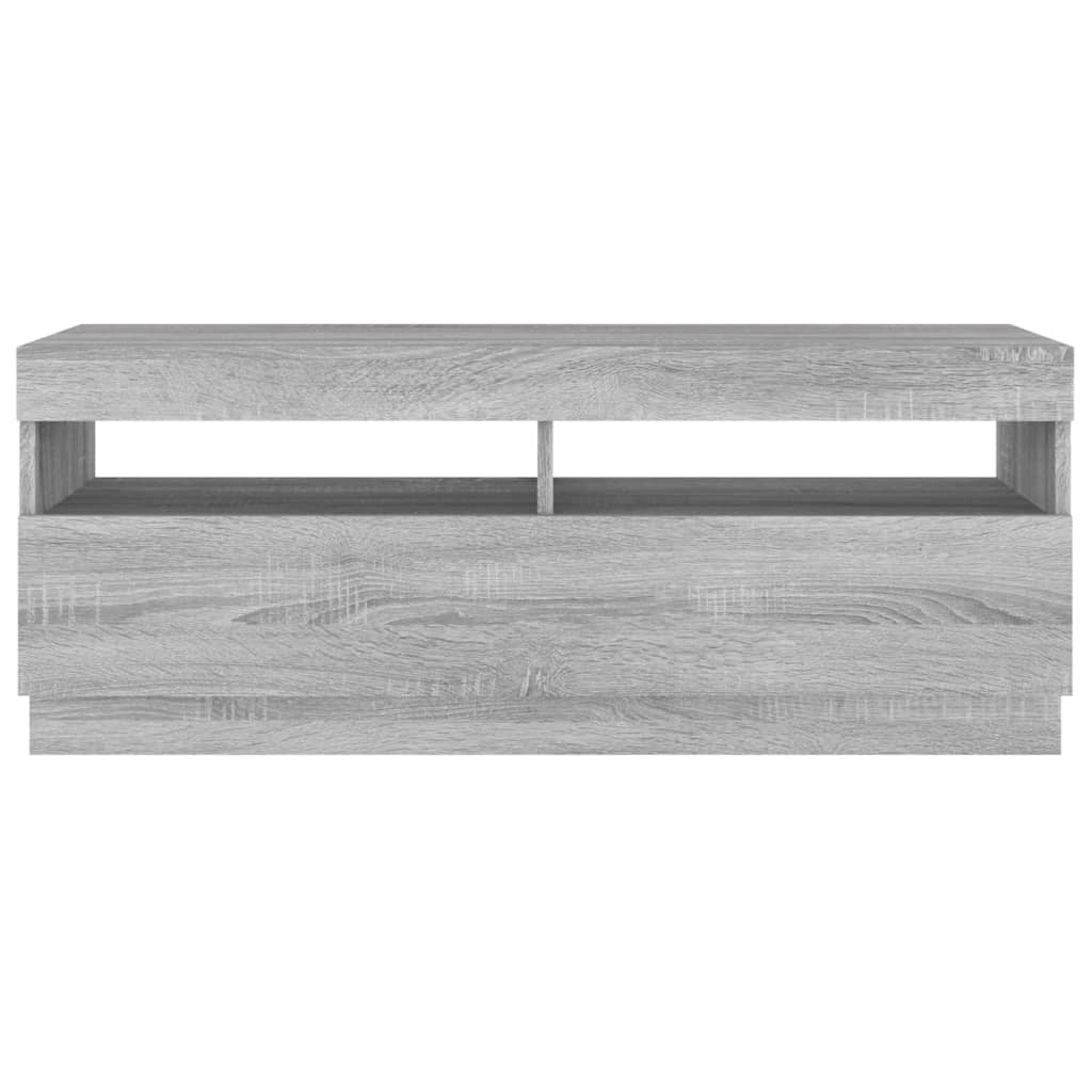 TV skrinka s LED, sivý dub sonoma 100x35x40 cm
