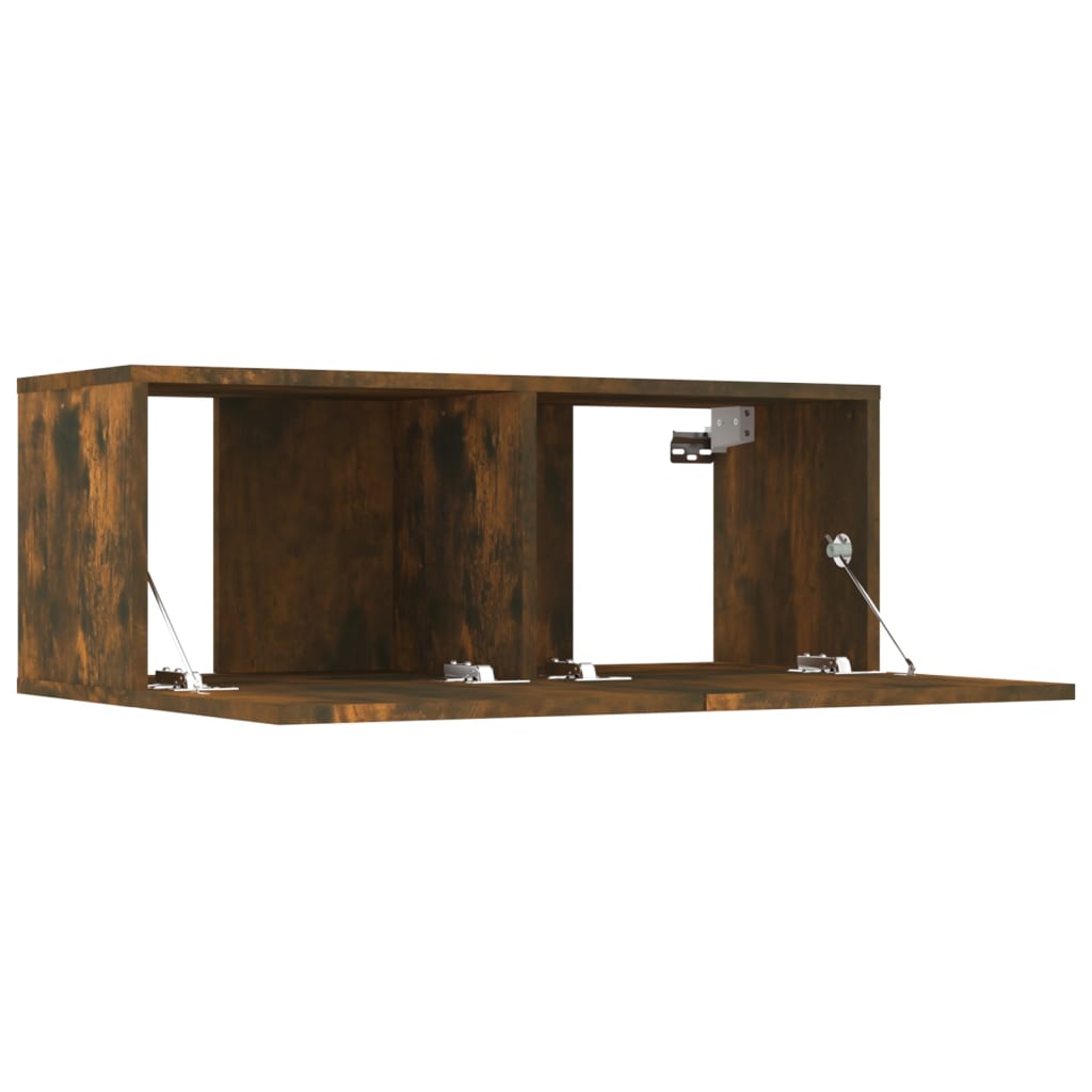 TV stolíky 2 ks dymový dub 80x30x30 cm spracované drevo