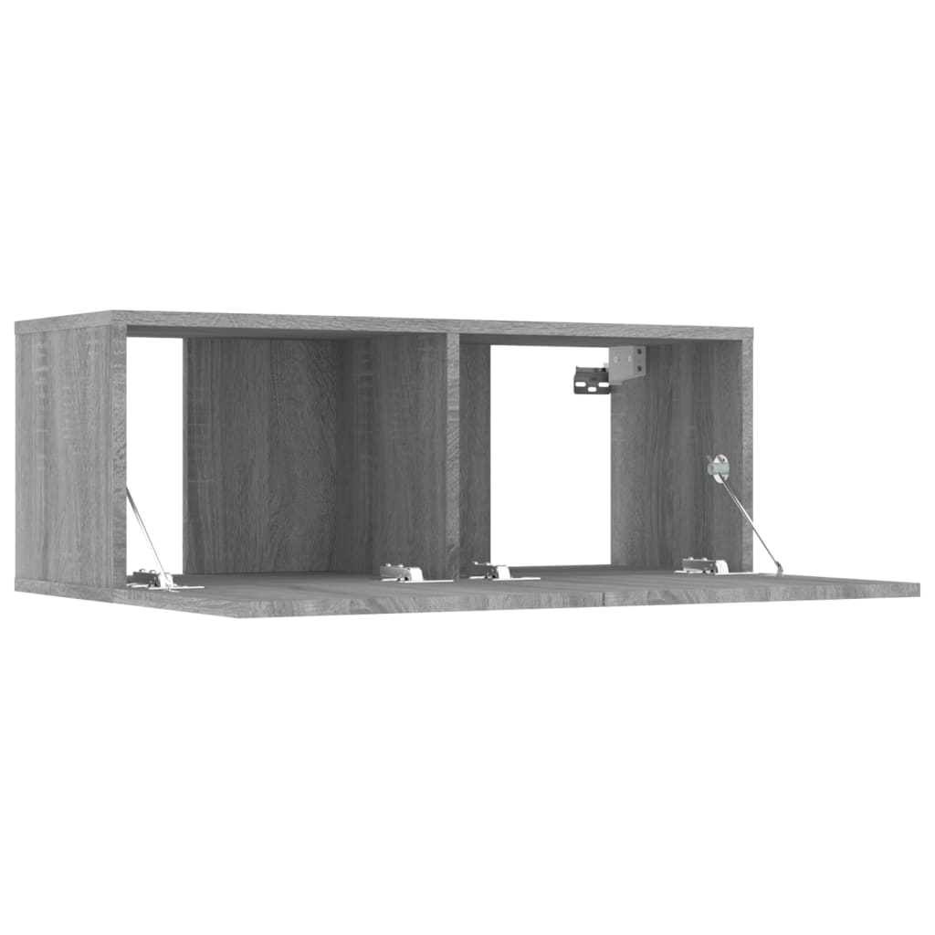 TV stolíky 2 ks sivý dub sonoma 80x30x30 cm spracované drevo