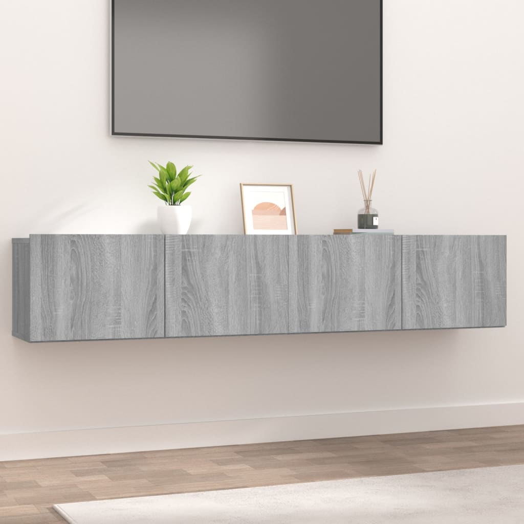 TV stolíky 2 ks sivý dub sonoma 80x30x30 cm spracované drevo