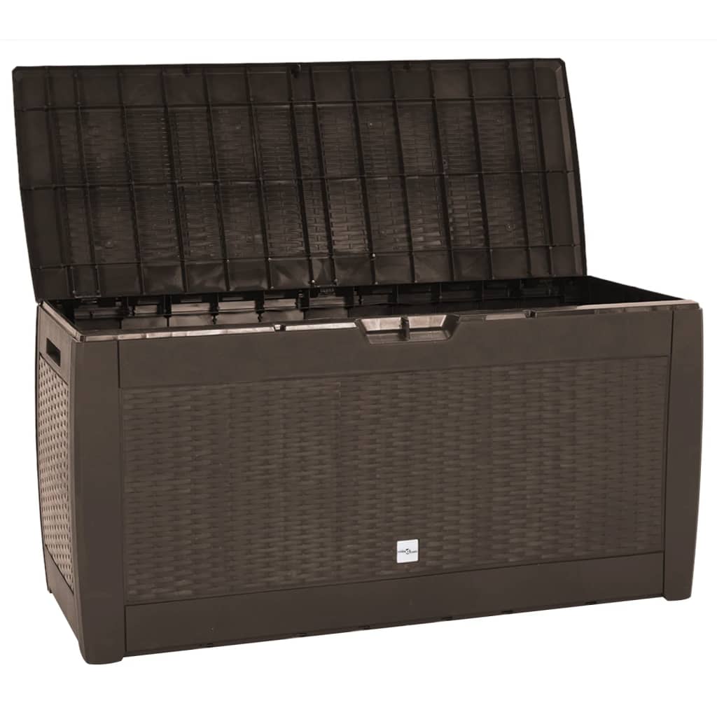 Záhradný úložný box hnedý 119x48x60 cm polypropylénový