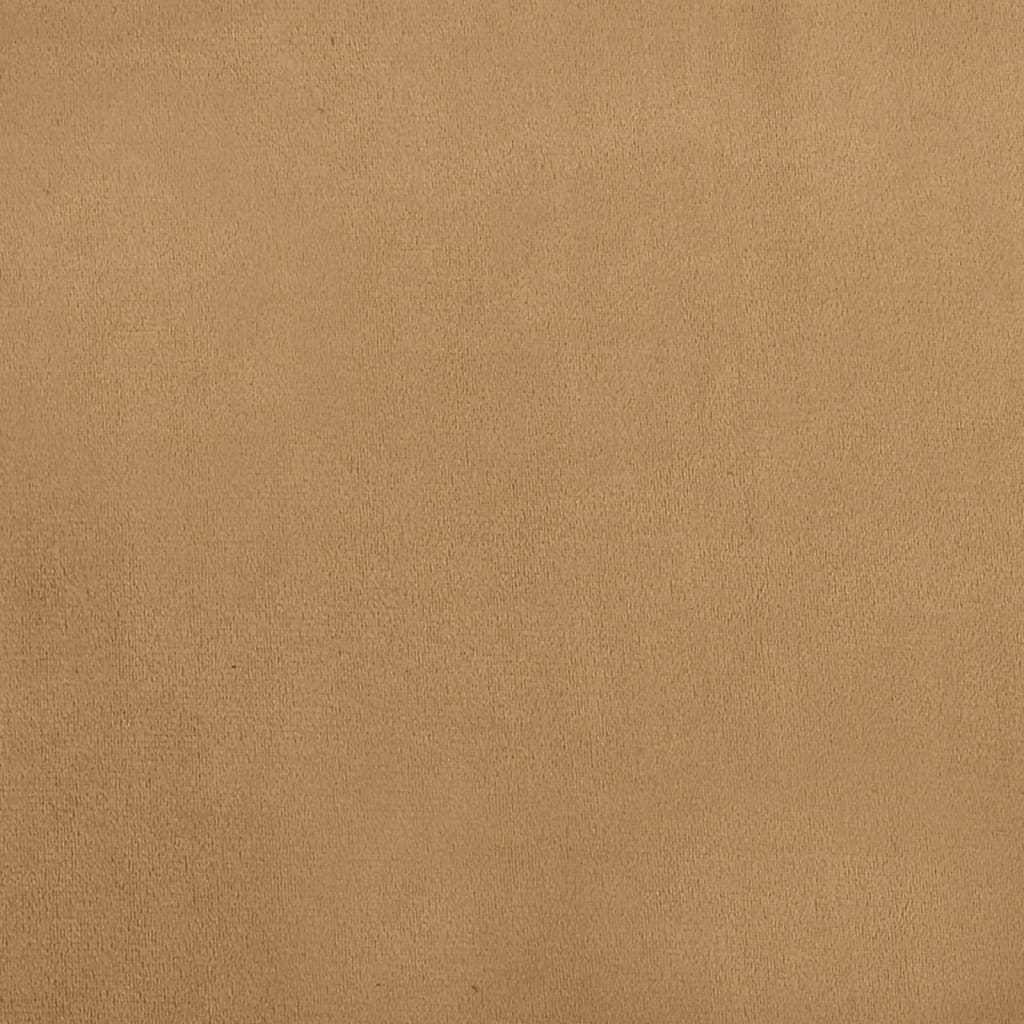 Detská pohovka, hnedá 80x45x30 cm, zamat