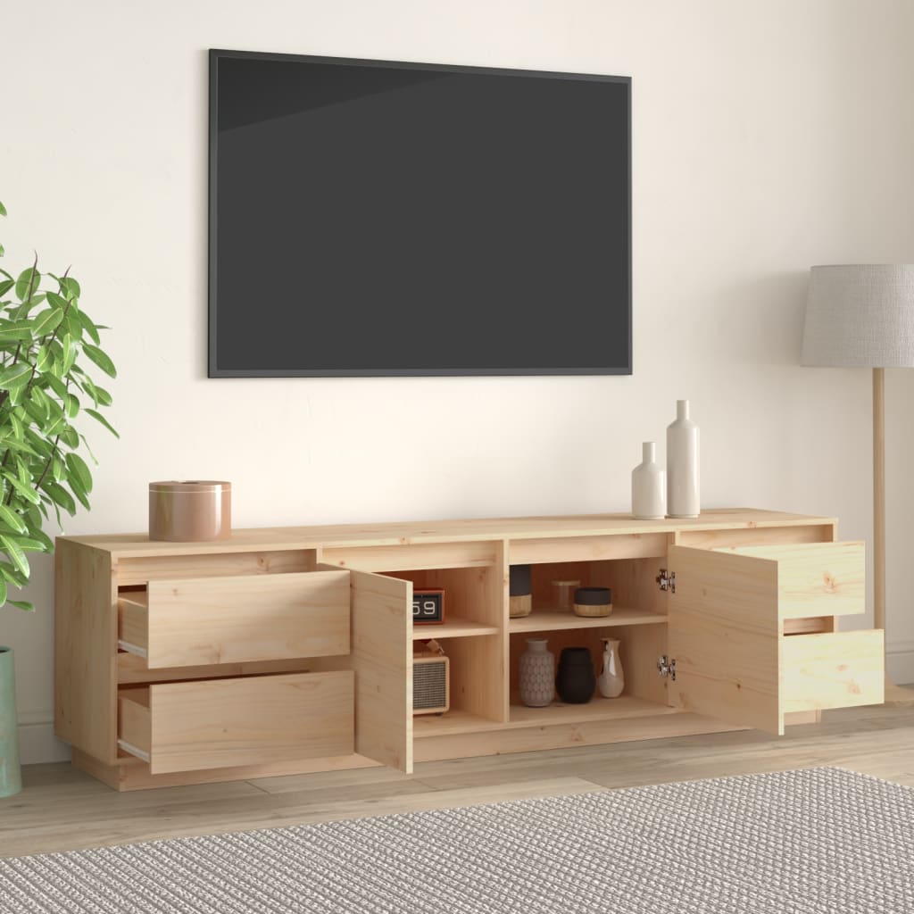 TV skrinka 176x37x47,5 cm masívna borovica