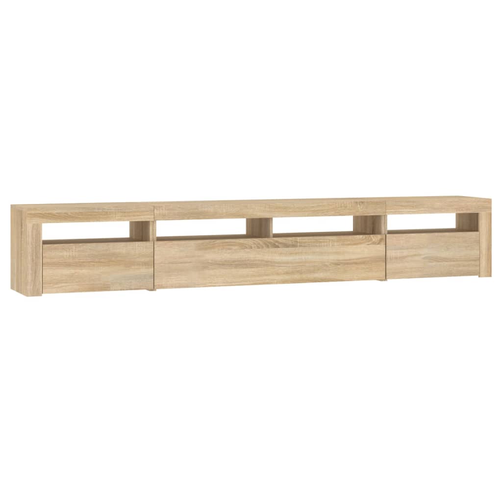 TV skrinka s LED svetlami dub sonoma 240 x 35 x 40 cm