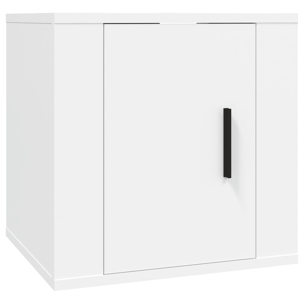 Nástenné TV skrinky 2 ks biele 40x34,5x40 cm