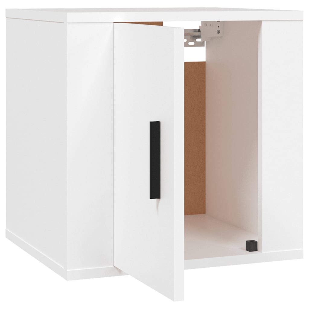 Nástenné TV skrinky 2 ks biele 40x34,5x40 cm