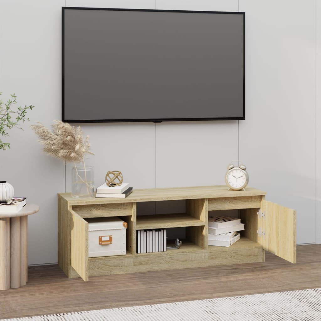 TV skrinka s dvierkami dub sonoma 102x30x36 cm