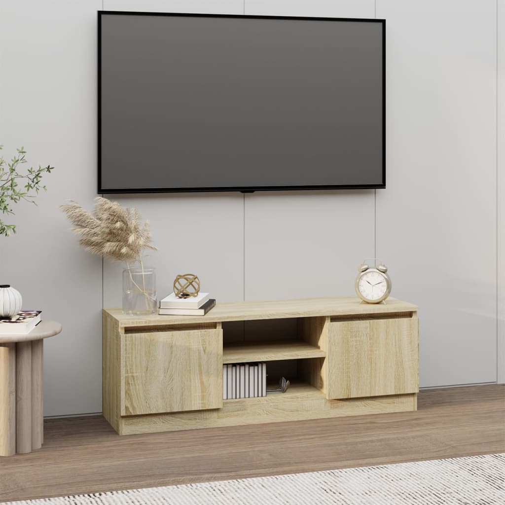 TV skrinka s dvierkami dub sonoma 102x30x36 cm