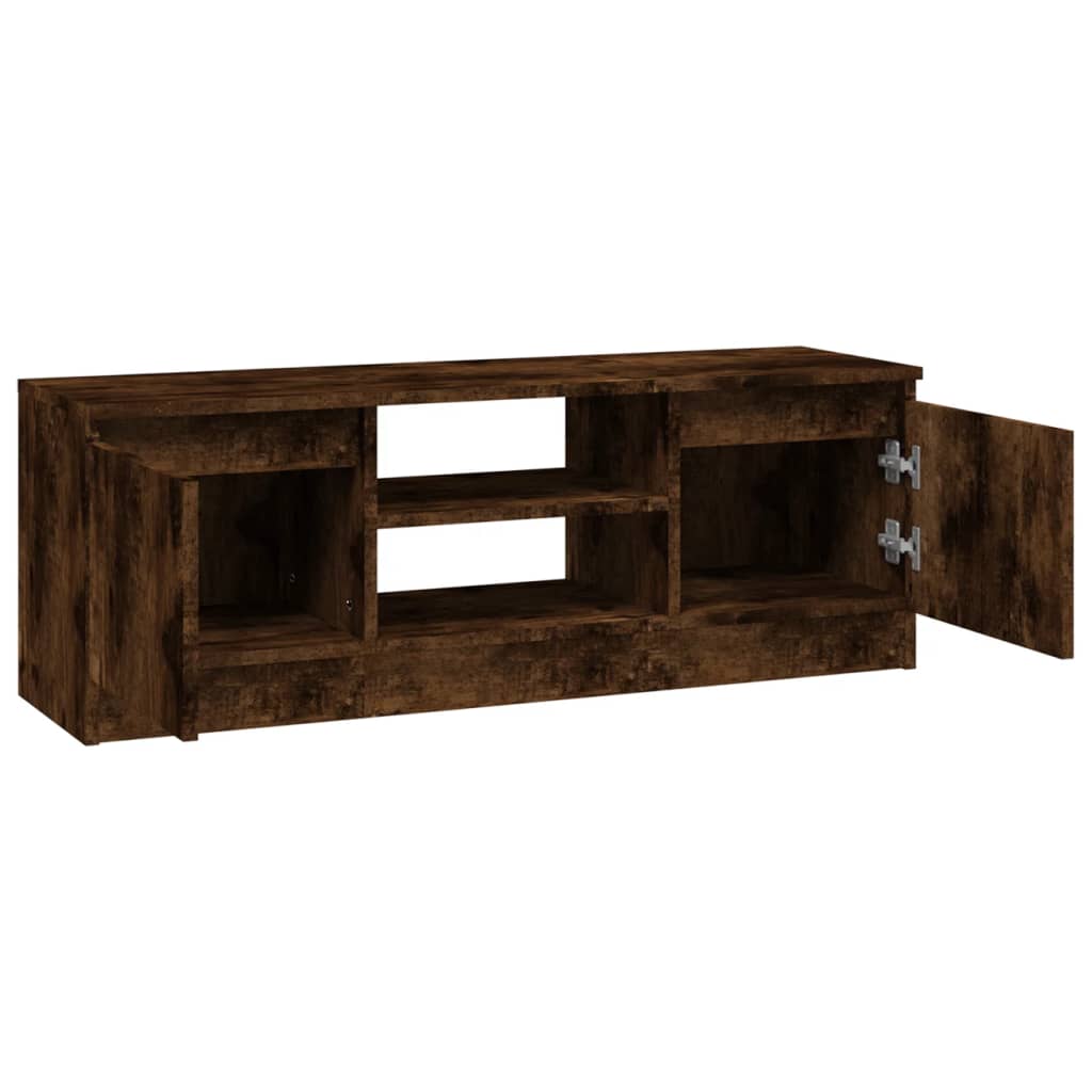 TV skrinka s dvierkami dymový dub 102x30x36 cm