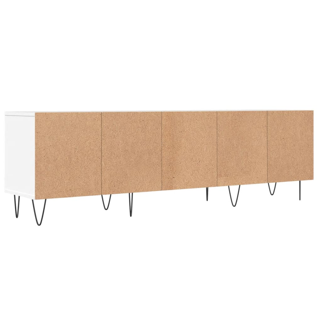 TV skrinka biela 150x30x44,5 cm kompozitné drevo