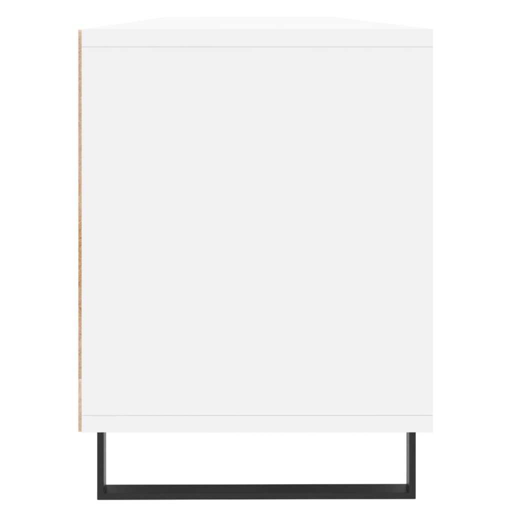 TV skrinka biela 150x30x44,5 cm kompozitné drevo