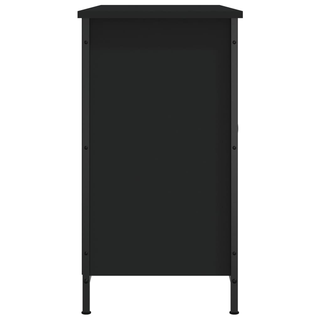 TV skrinka čierna 100x35x65 cm kompozitné drevo