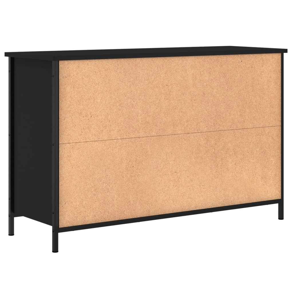 TV skrinka čierna 100x35x65 cm kompozitné drevo