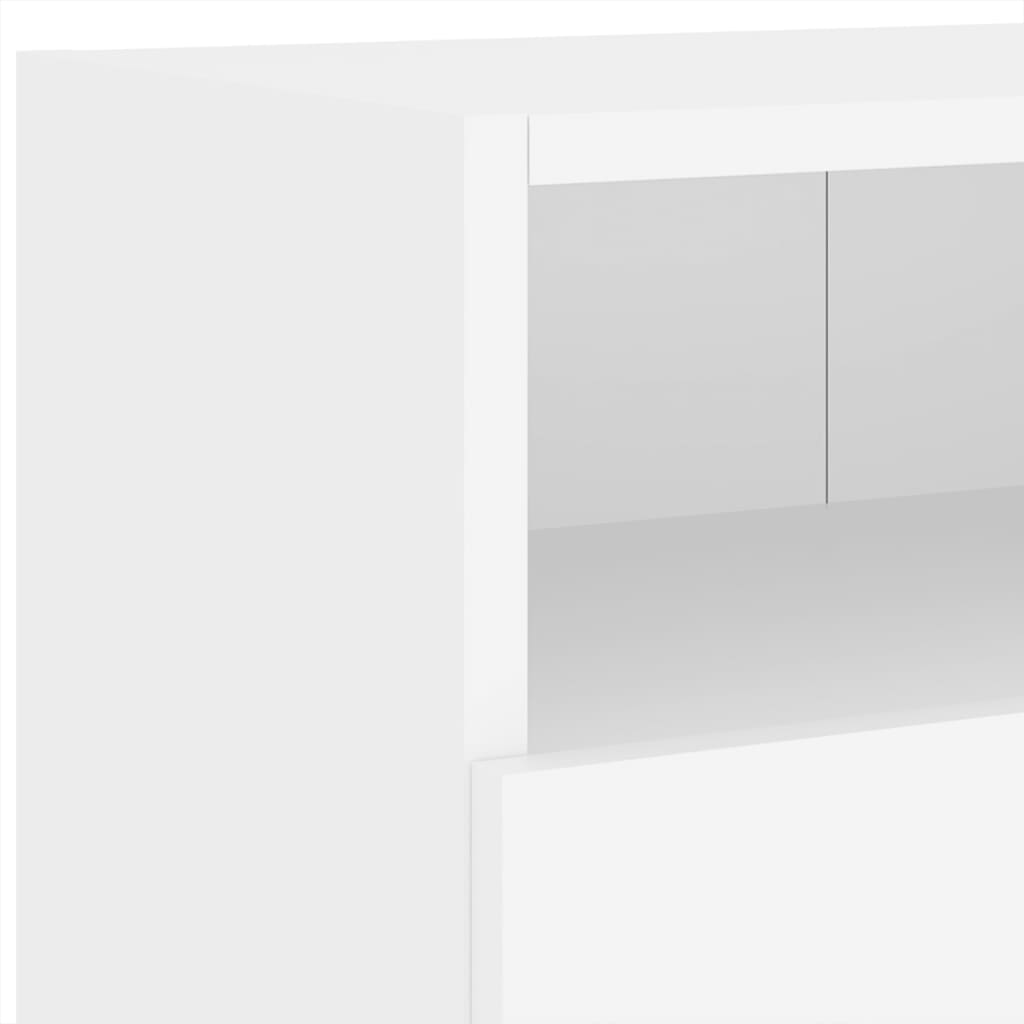 TV nástenná skrinka biela 100x30x30 cm kompozitné drevo