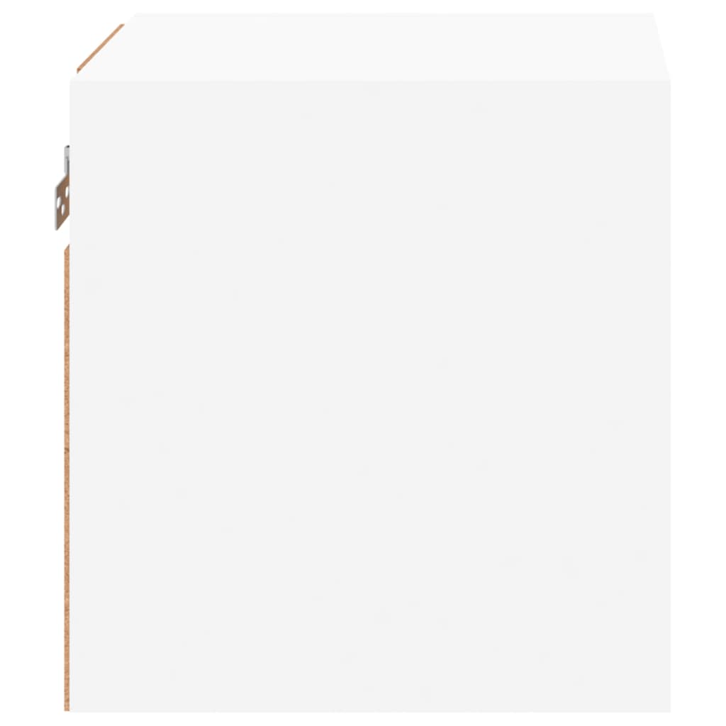 TV nástenné skrinky s LED svetlami 2 ks biele 30x28,5x30 cm