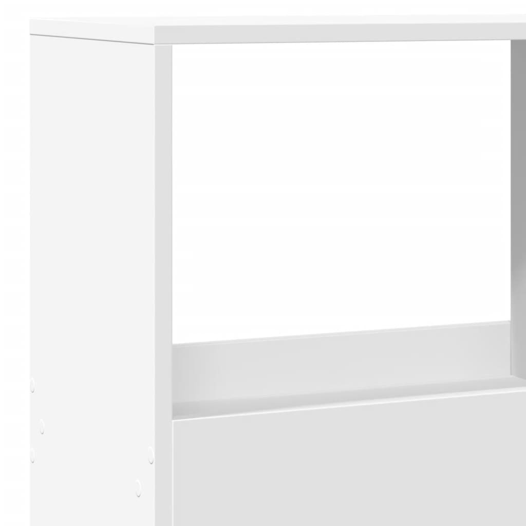 Knižnica biela 100x33x155,5 cm kompozitné drevo