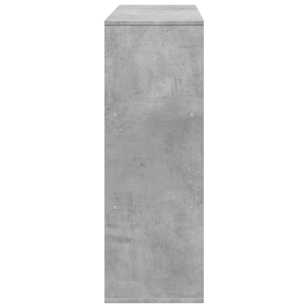 Deliaca stena betónová sivá 100x33x94,5 cm kompozitné drevo