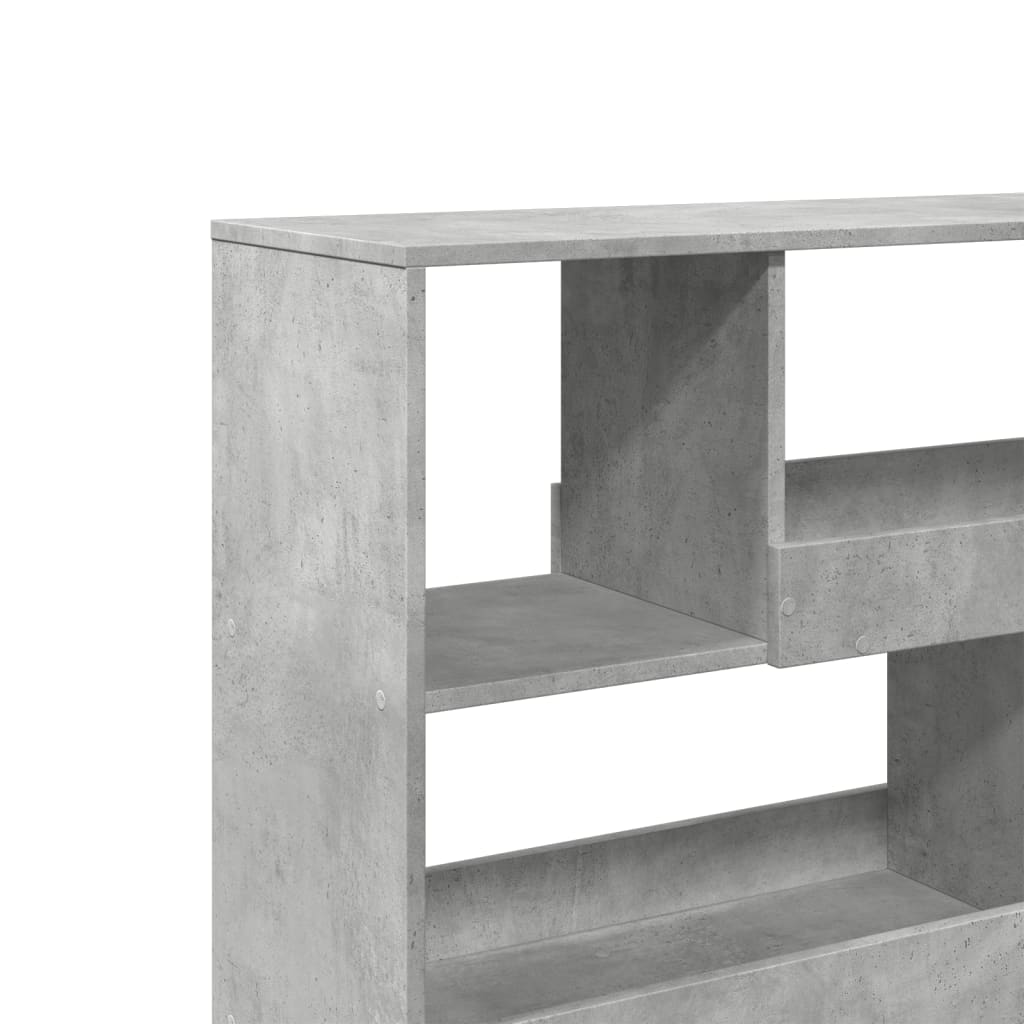 Deliaca stena betónová sivá 100x33x94,5 cm kompozitné drevo