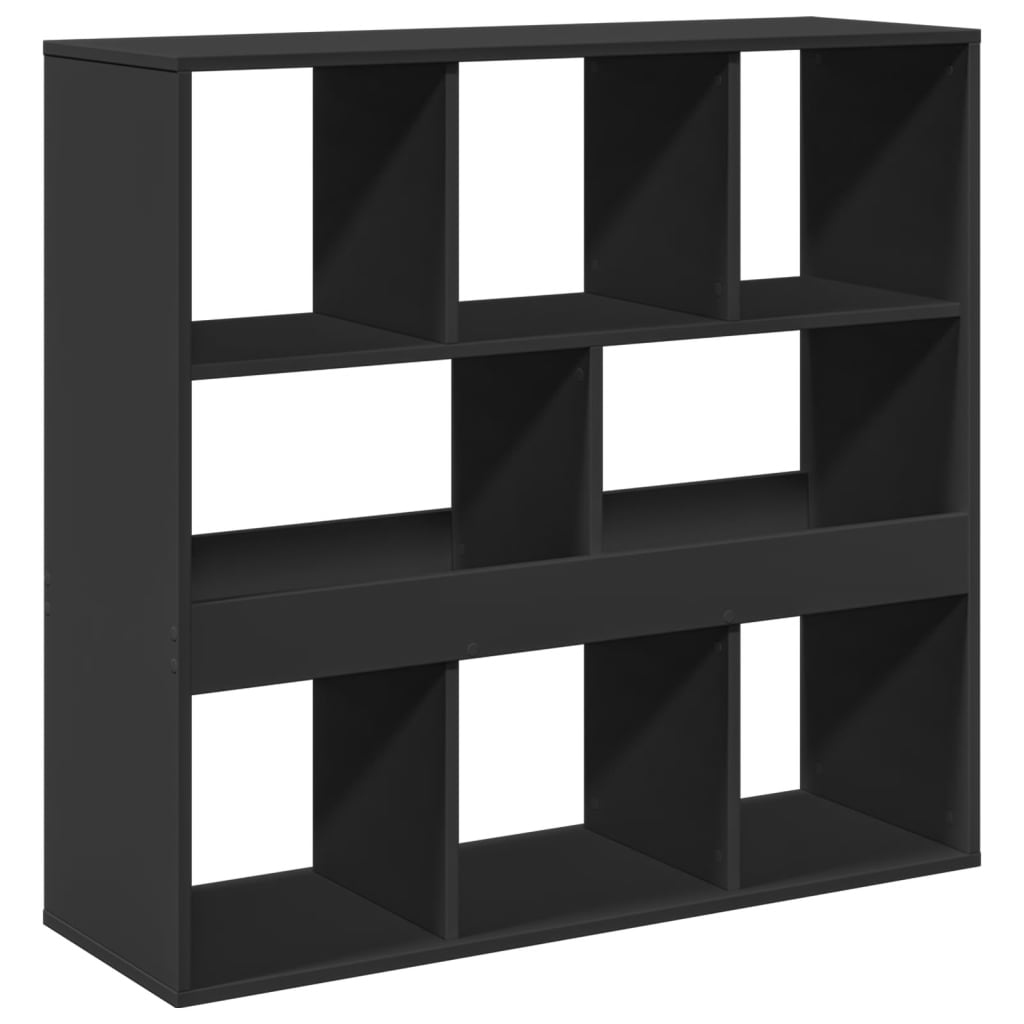 Deliaca stena čierna 100x33x94,5 cm kompozitné drevo