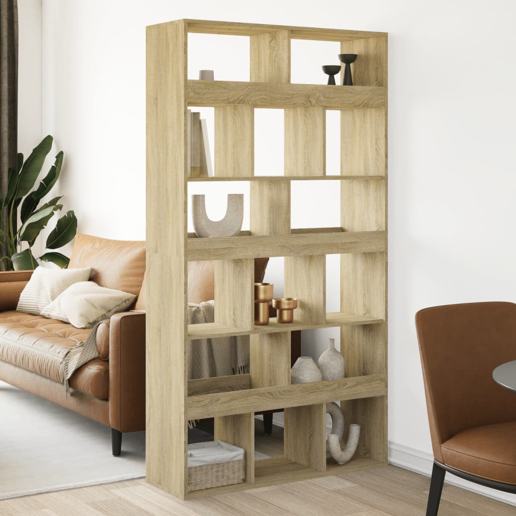 Deliaca stena dub sonoma 100x33x187,5 cm kompozitné drevo