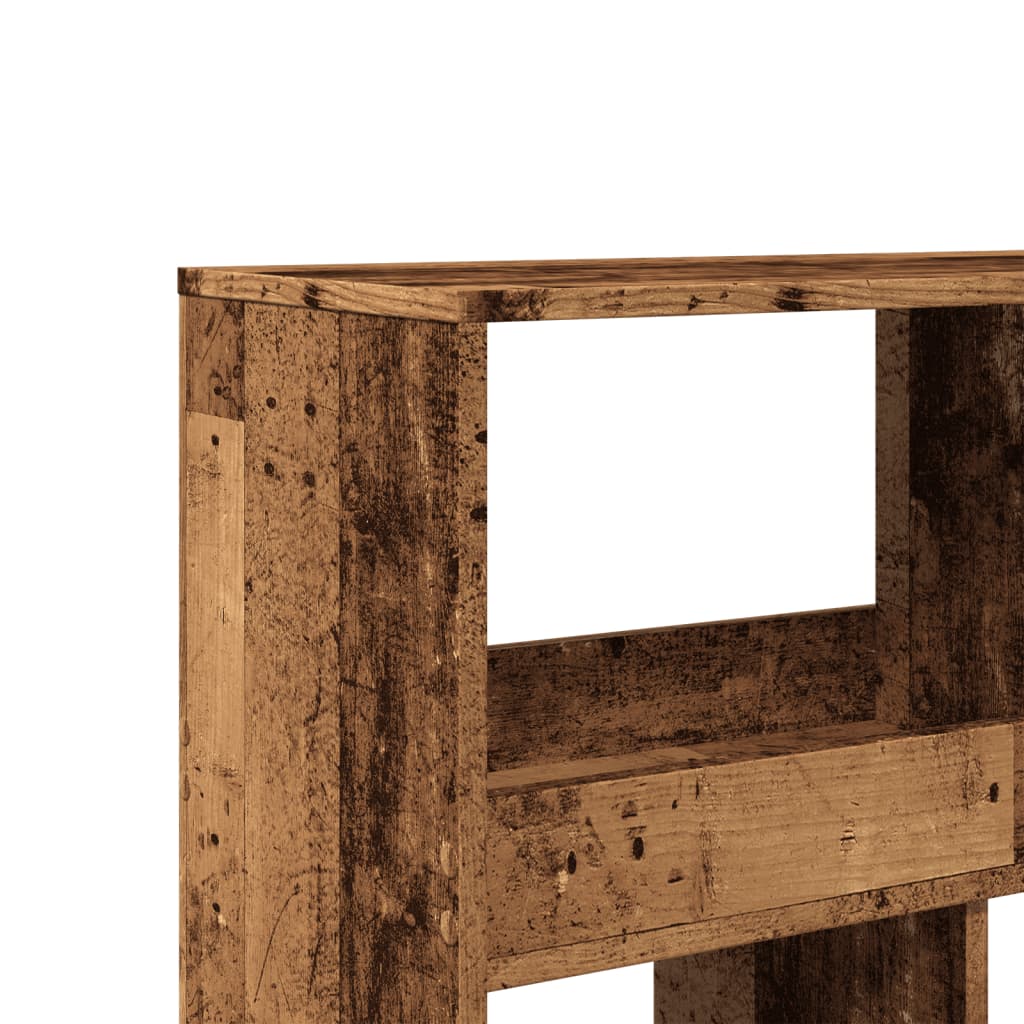Deliaca stena staré drevo 100x33x187,5 cm kompozitné drevo