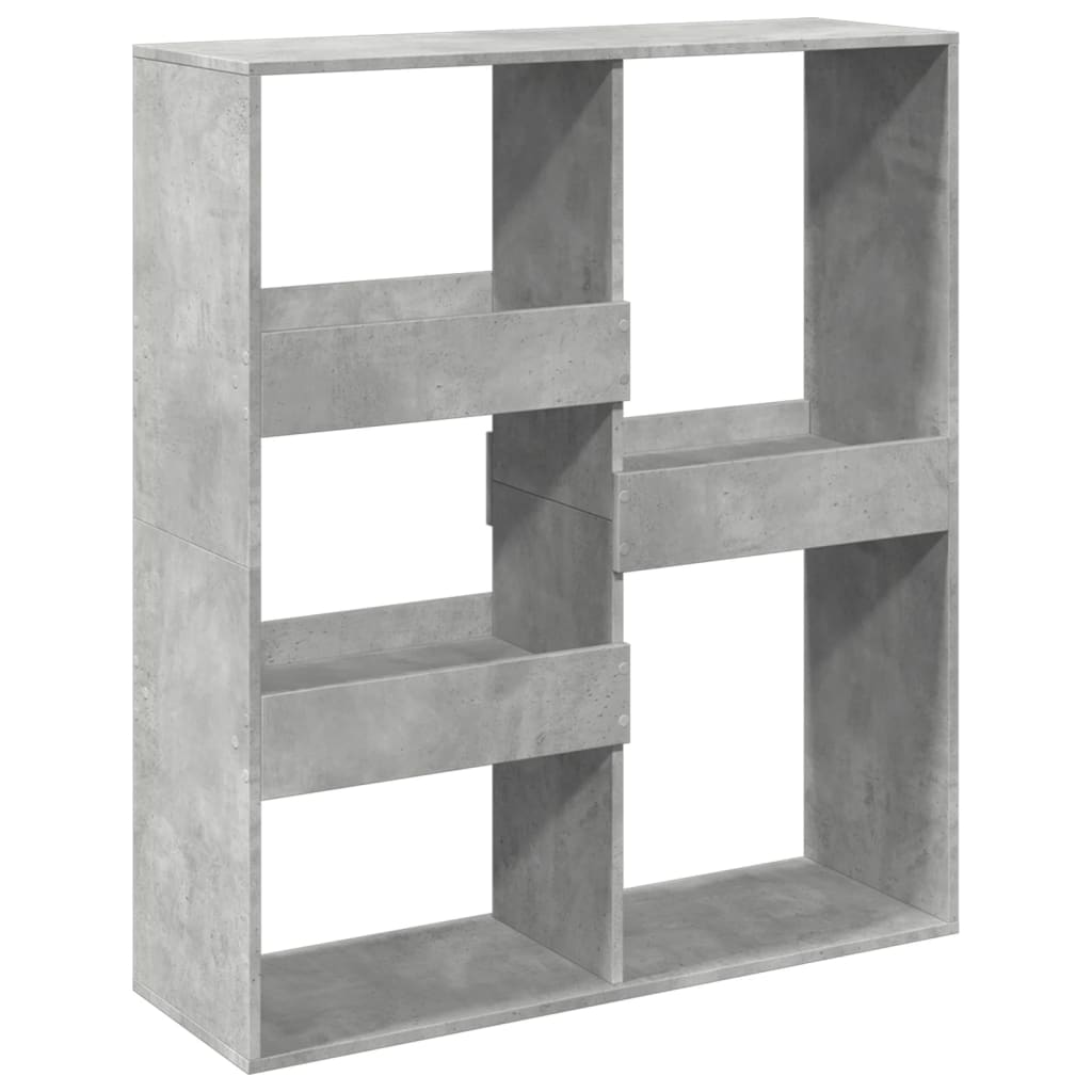 Deliaca stena betónová sivá 100x33x115 cm kompozitné drevo