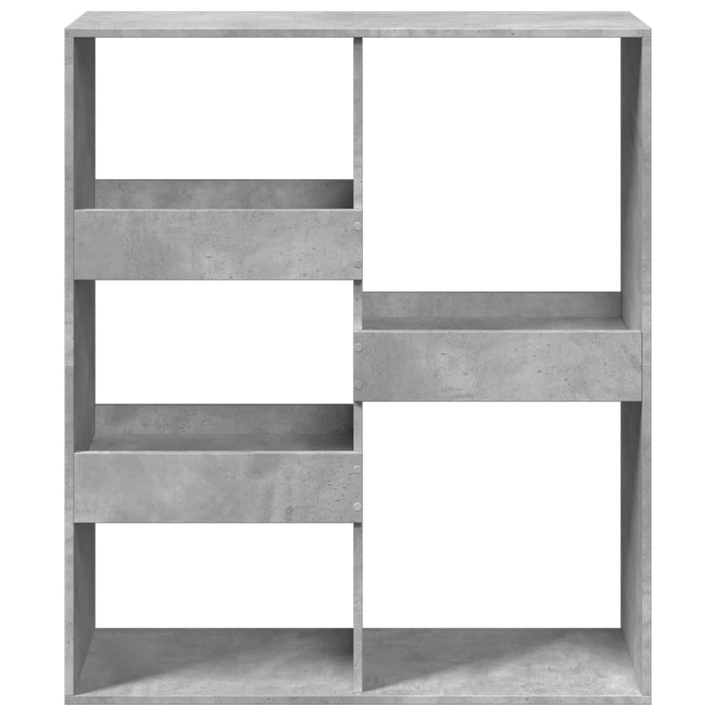 Deliaca stena betónová sivá 100x33x115 cm kompozitné drevo