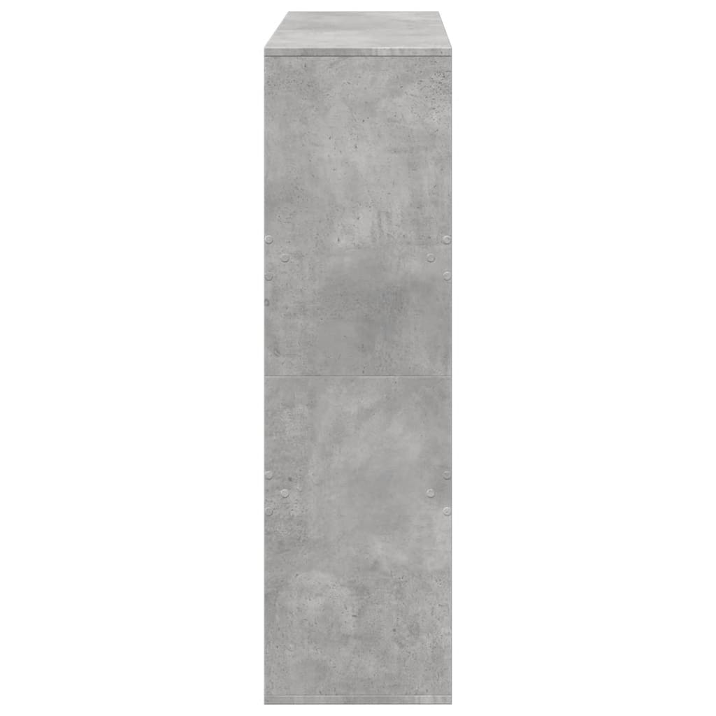 Deliaca stena betónová sivá 100x33x115 cm kompozitné drevo