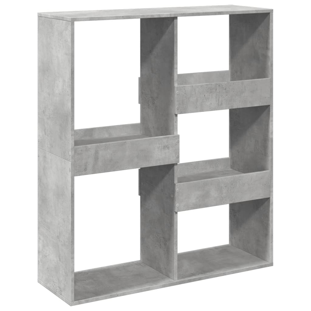 Deliaca stena betónová sivá 100x33x115 cm kompozitné drevo